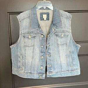 LAUREN CONRAD DENIM VEST (blue, M/L)
